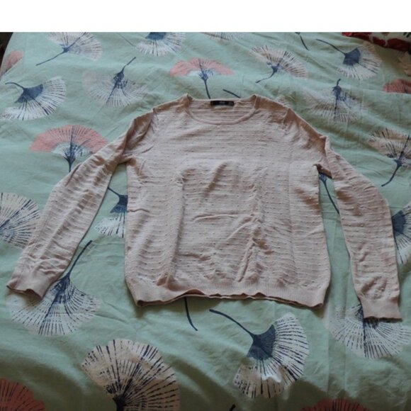 Pink sweater with white polka dots, Mango MNG, size XS - Picture 1 of 8